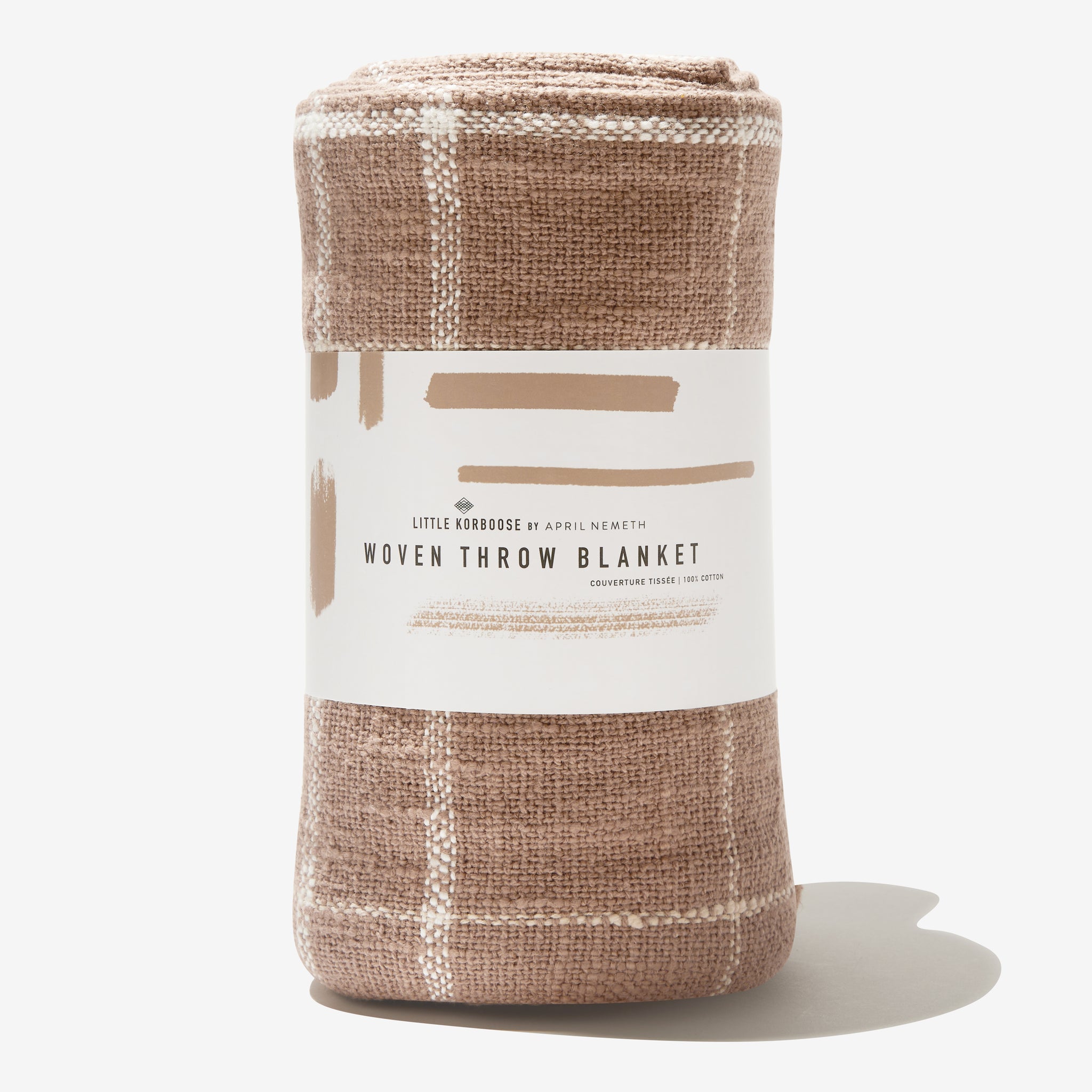 Woven Throw Blanket | Taupe