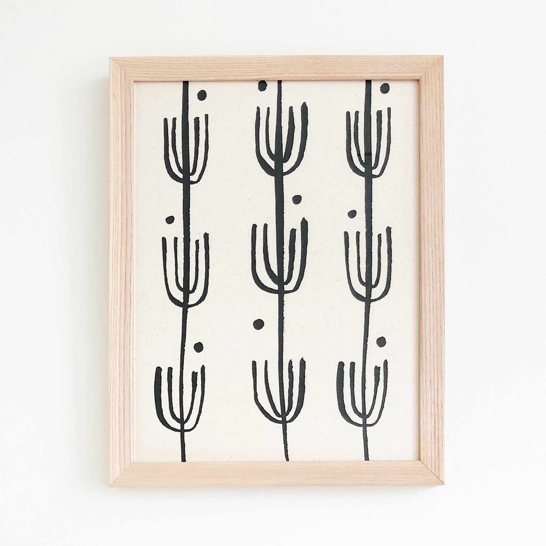 Saguaro | Framed Textile 11x14