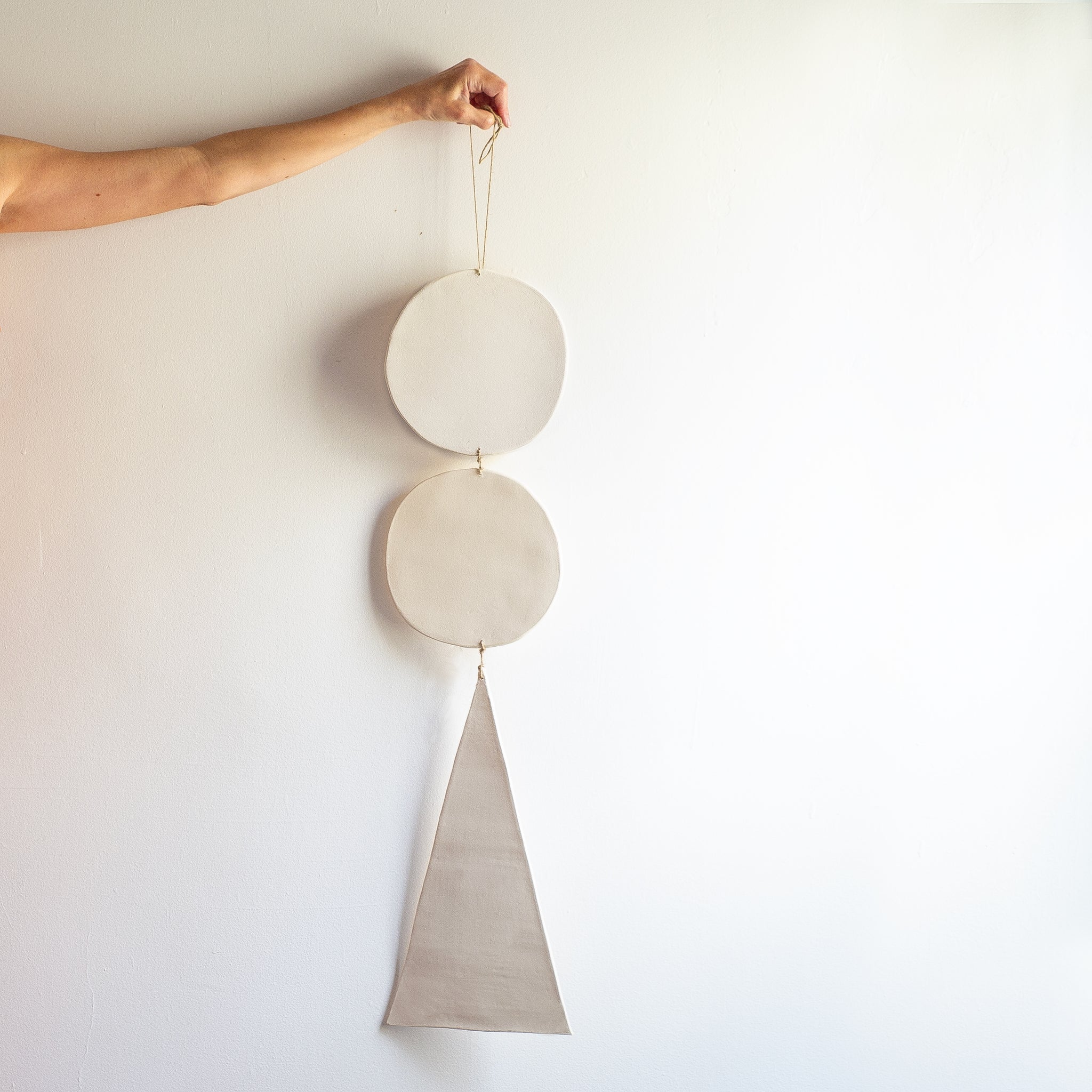 Balance Ceramic Wall Hanging | Natural • 9