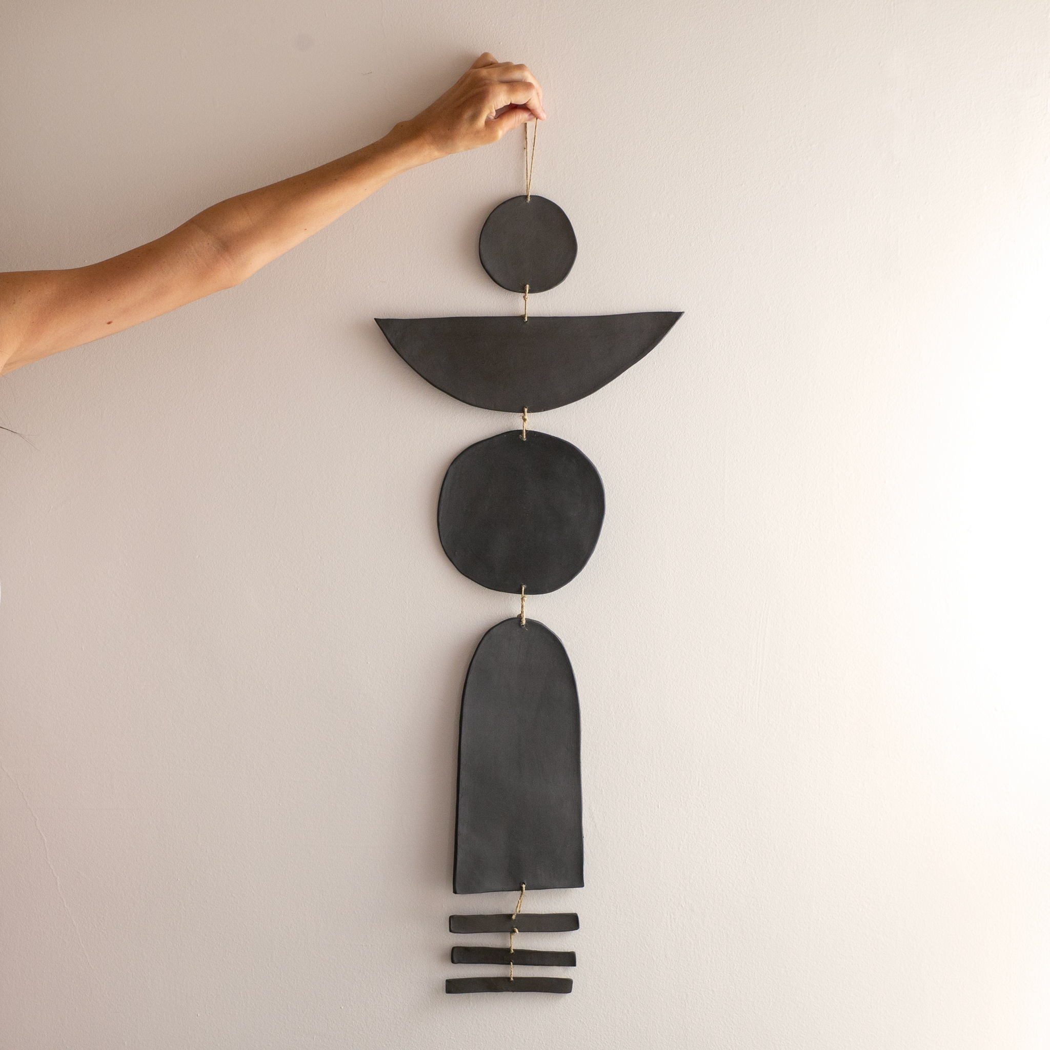 Evolve Ceramic Wall Hanging | Warm Black • 13