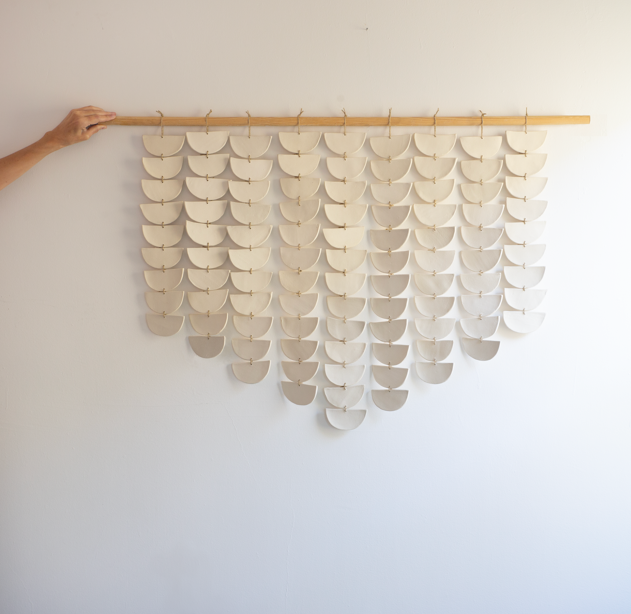Harmony Ceramic Wall Hanging | Warm Black • 40