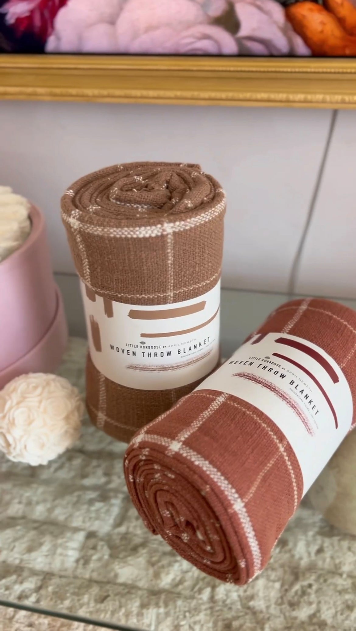 Woven Throw Blanket | Mocha Mousse – Little Korboose