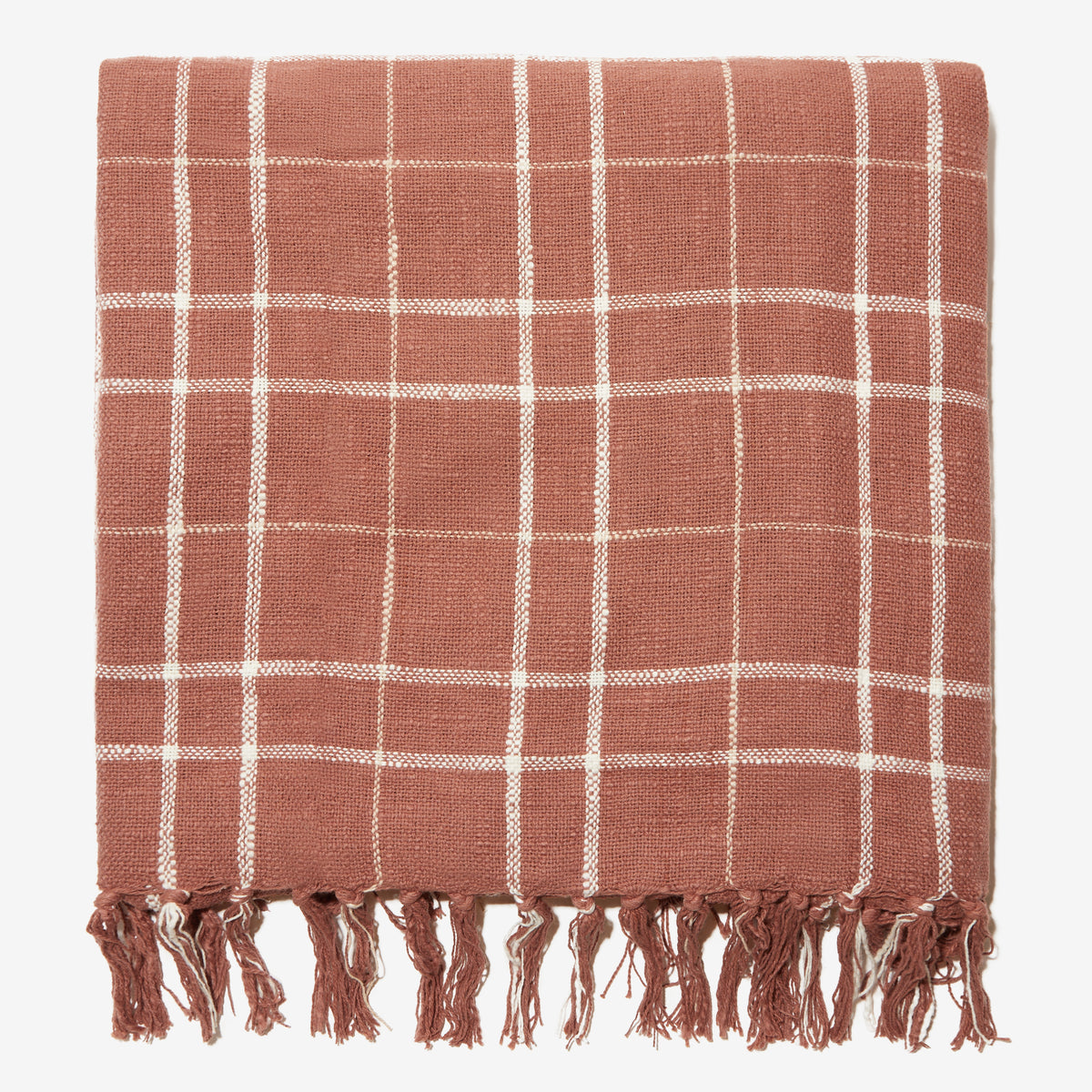 Woven Throw Blanket | Rust – Little Korboose