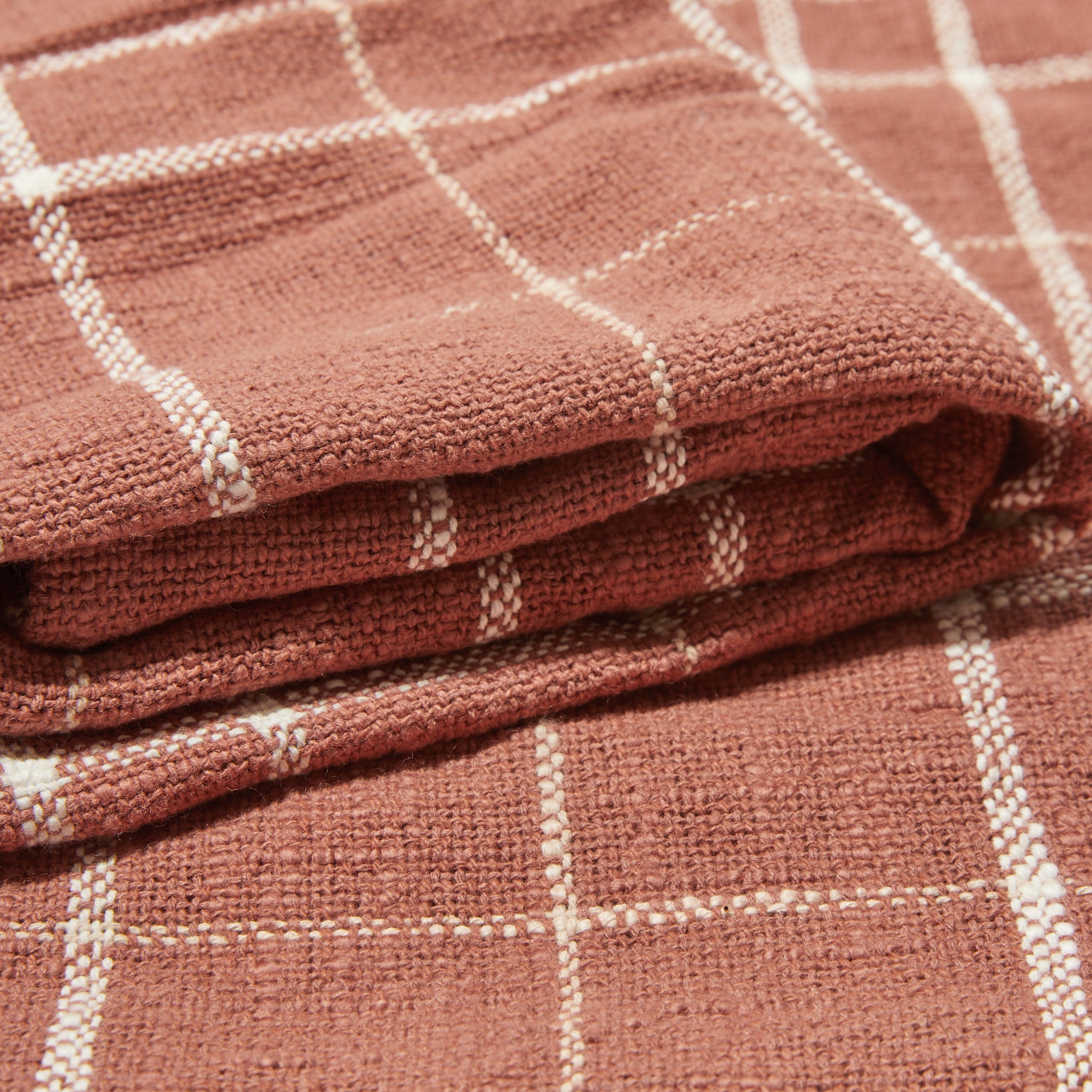 Woven Throw Blanket  Rust – Little Korboose
