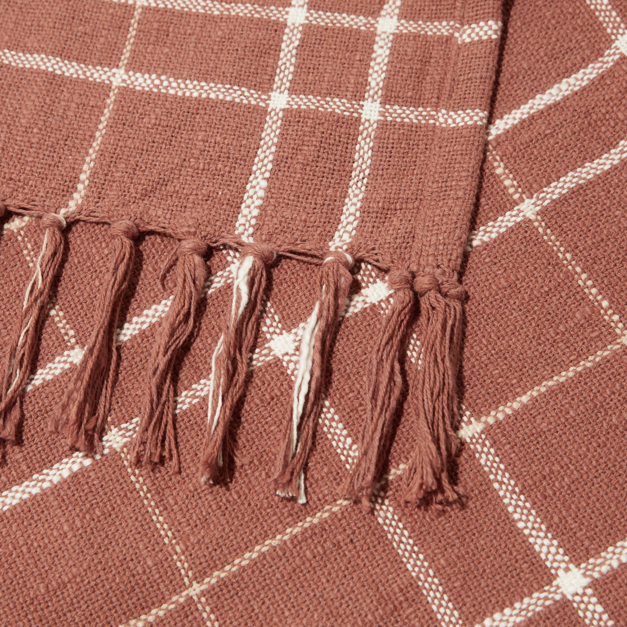 Woven Throw Blanket | Rust