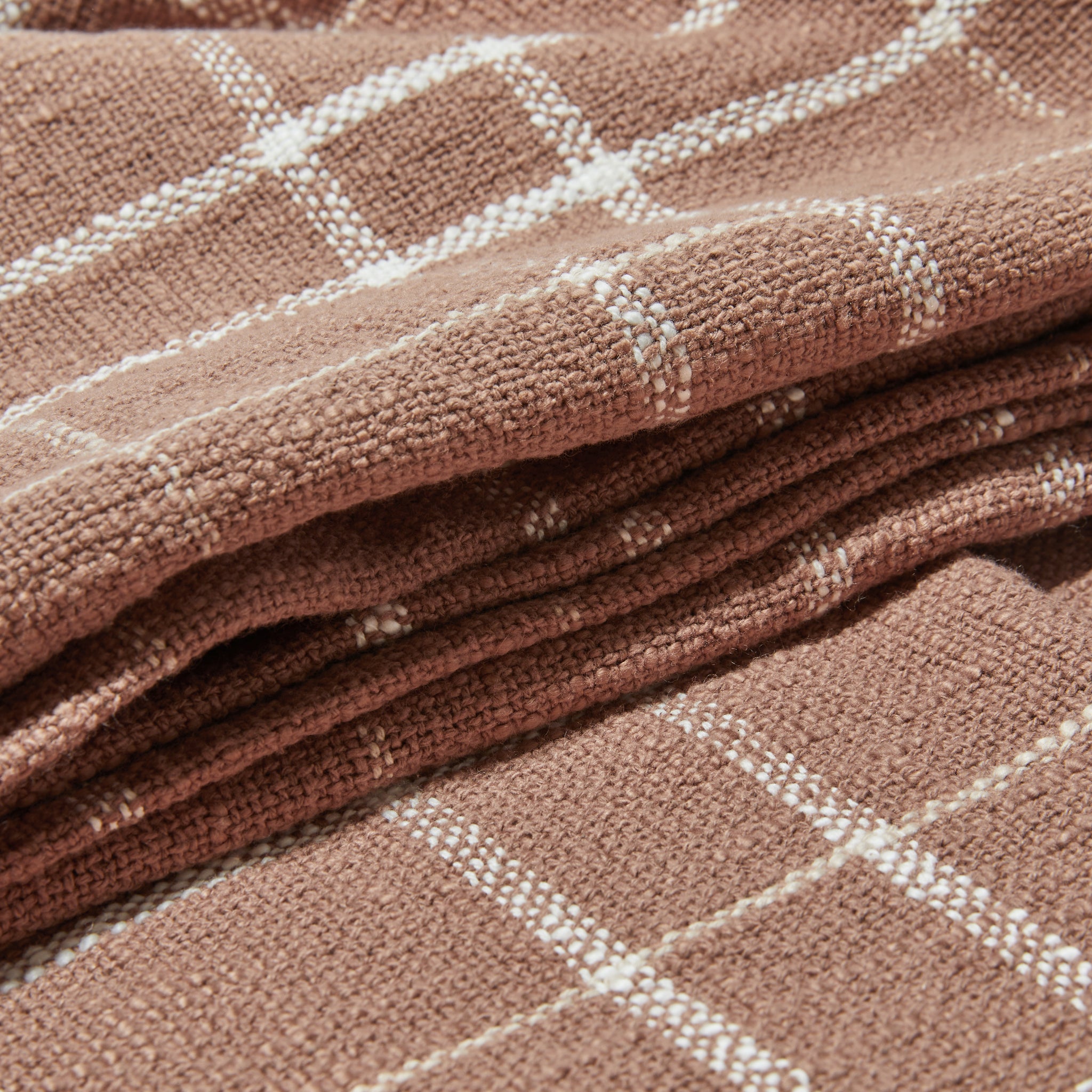 Woven Throw Blanket  Taupe – Little Korboose