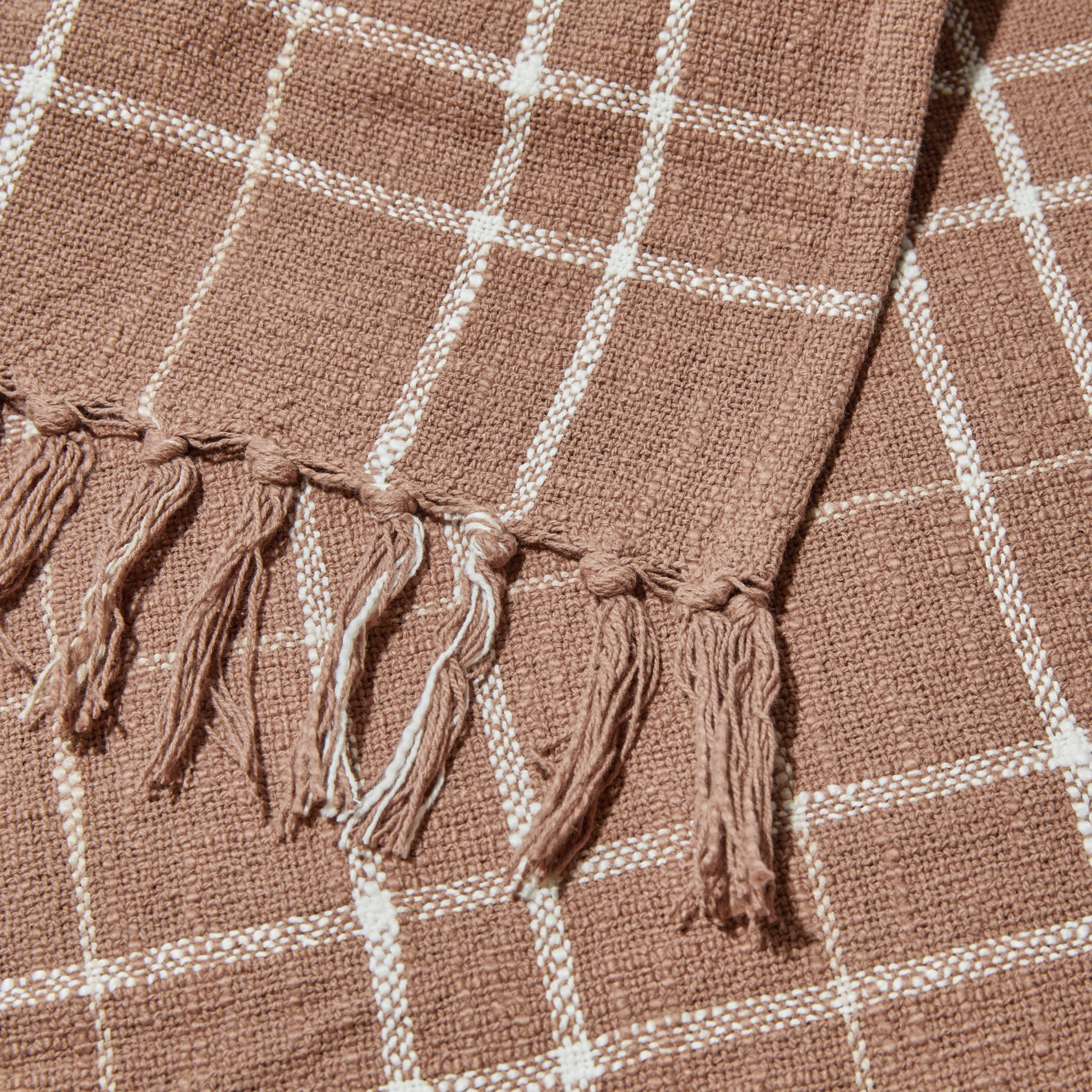 Woven Throw Blanket | Mocha Mousse