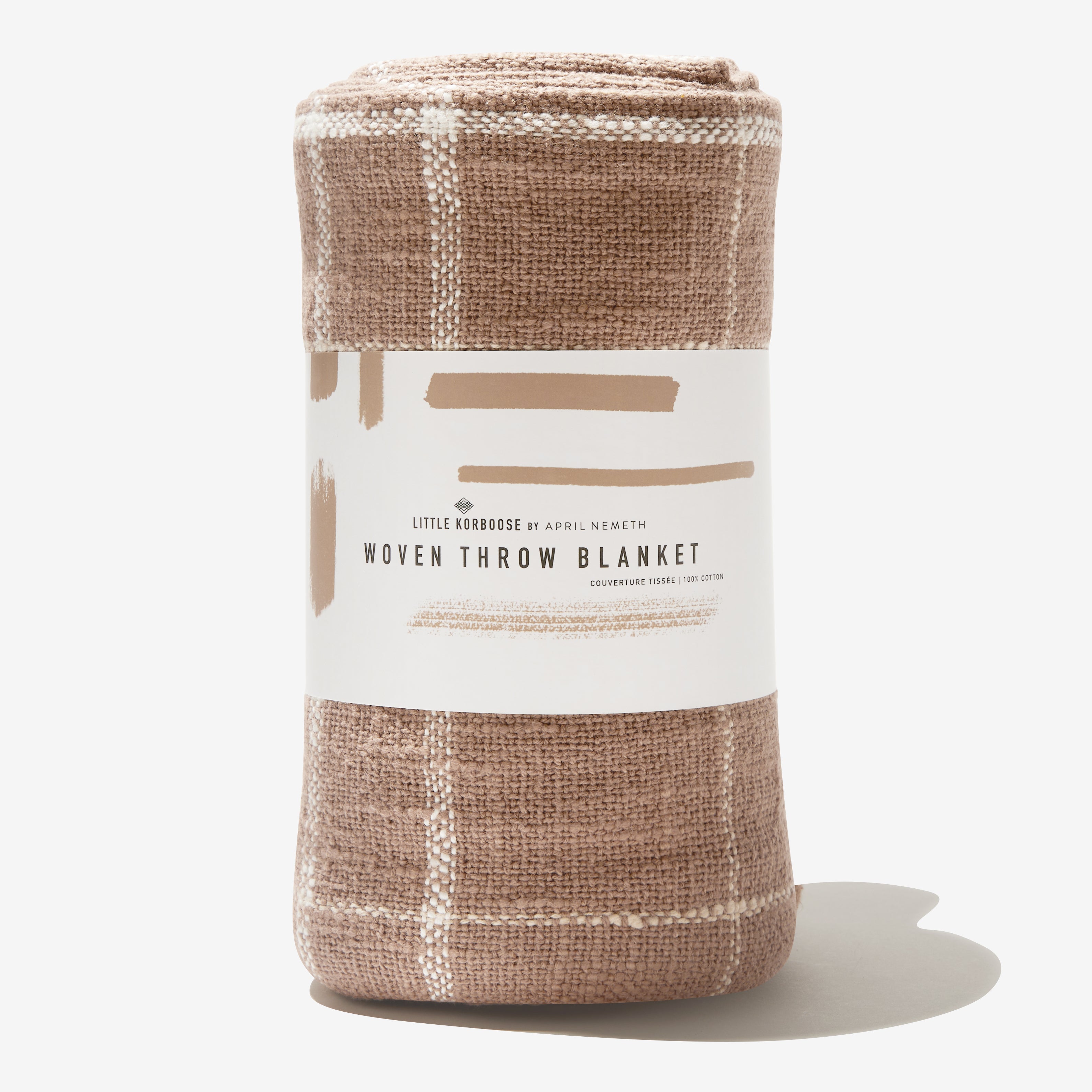 Woven Throw Blanket | Taupe – Little Korboose