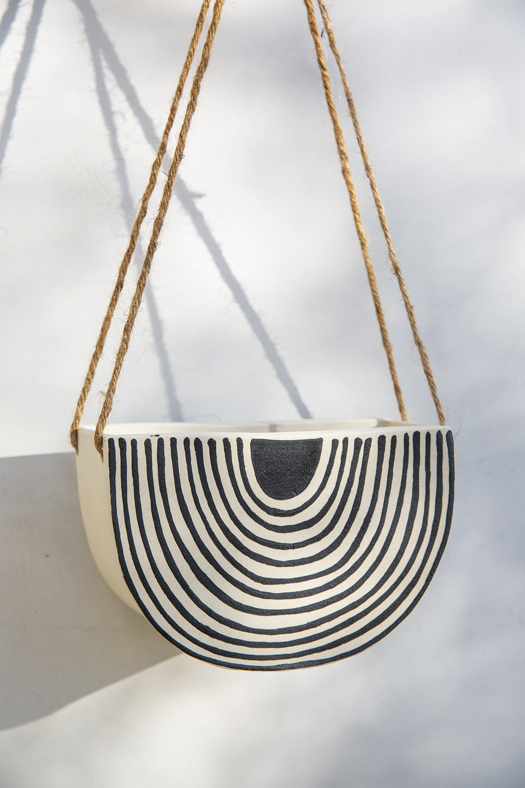 rainbow hanging planter Rainbow Roads - Half Circle Hanging Planter