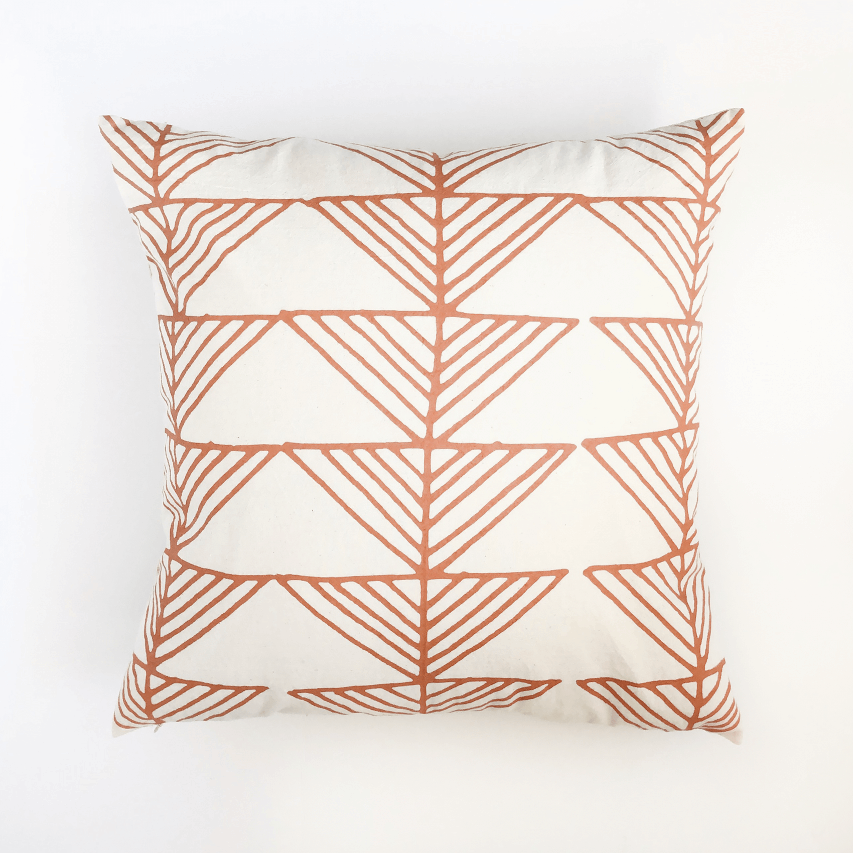 Arrows Terracotta Pillow  | 18 x 18