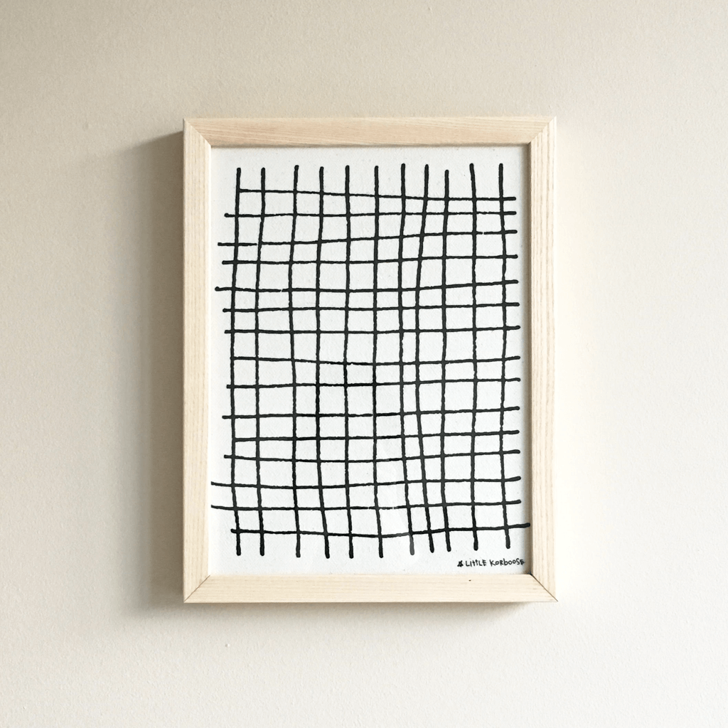Plaid | Framed Textile 11x14