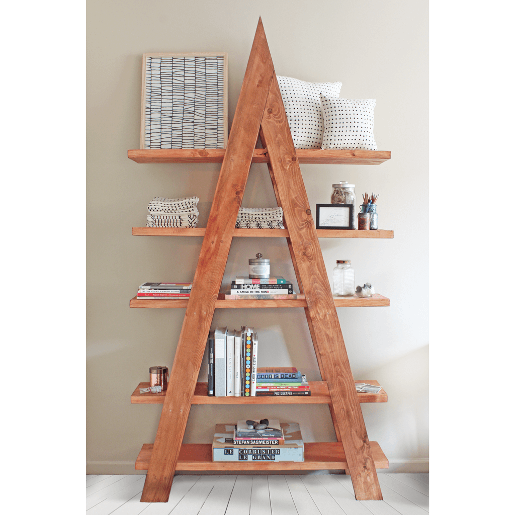 A-Frame Wood Shelf