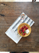 Load image into Gallery viewer, Feather Tea Towel | Natural Cotton 28 x 30
