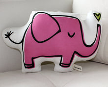 Load image into Gallery viewer, Pink Elephant Pillow
