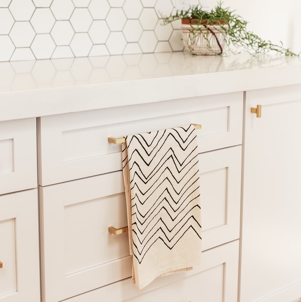 Chevron Tea Towel | Natural Cotton 28 x 30